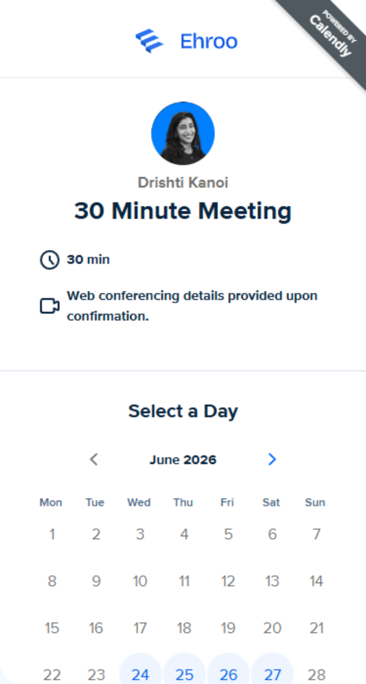 Booking Calendar Mobile